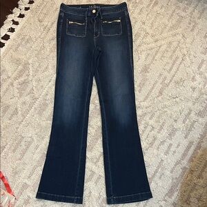 White House Black Market Dark Blue Flare Jeans